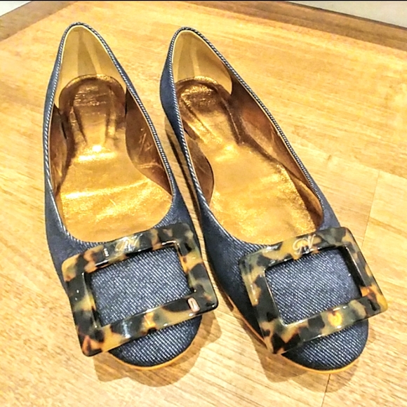 roger vivier denim shoes